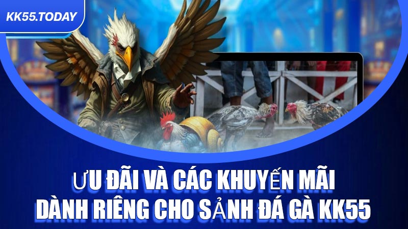 Ưu đãi và các khuyến mãi dành riêng cho sảnh Đá Gà KK55